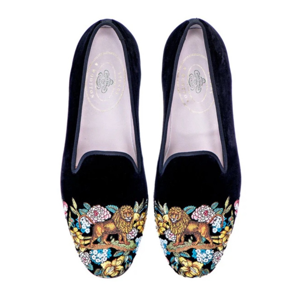Stubbs & Wootton x John Derian King Velvet Slipper